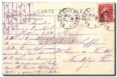 Bordeaux — Katedra Świętego Seurina — wydawca nie podany, numer serii nie widoczny — Rewers