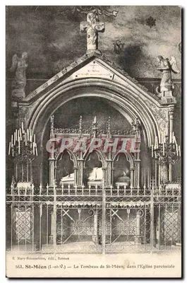 सेंट-मेन (इल-एट-विल) — सेंट-मेन के ताबूत, पारिश चर्च में — प्रकाशक ई. मैरी-रूसेलियर, रेन्स, संख्या 563