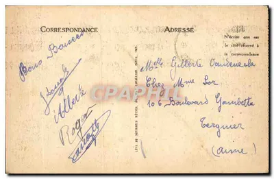 Bernadette Soubirous — Retrato autêntico — Lourdes, edição Levé & De Luvillier, n°234 — Verso