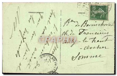 La Sainte-Baume — Escadarias da Gruta — Editor Tollon, n°13 — Verso