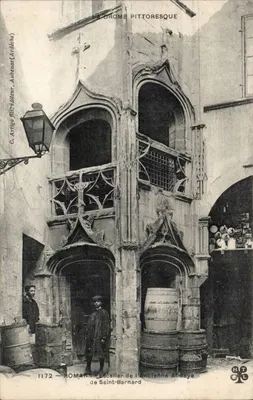 Romans — Escada da Antiga Abadia de Saint-Barnard — G. Artigie filho, editor, Aubenas (Ardèche) n°1172