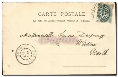 Woud van Fontainebleau — Route du Bouquet du Roi — A. Siron, fot.-edit., Barbizon (S.-et-M.) — Achterkant
