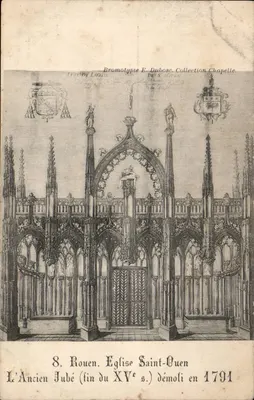 Rouen - L'Ancien Jubé de l'Église Saint-Ouen (fin du XVᵉ s.) — Promotype E. Dubosc, Collection Chapelle