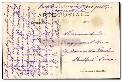 Rouen — Église St-Maclou — Éditeur Aloye, n°15 — Verso
