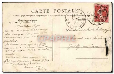 Caen (Calvados) — Toren van de Oude Sint Nicolaas — B. P. Parijs — Achterkant