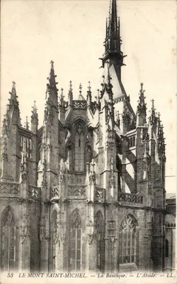Le Mont Saint-Michel — La Basilique — L'Abside — LL