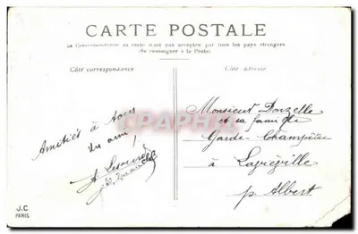 Paris — A Torre Eiffel — J.C. Paris — Verso