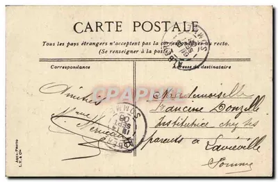 Dijon. Pomnik Darcy. Woda — wydawca L.V. & Cie, nr 441 — Rewers