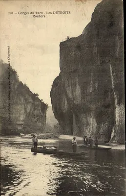 Gorges do Tarn — Os DÉTROITS Rochers — Désiré Malzac, editor, 9, rue Neuve, Rodaz (Aveyron)