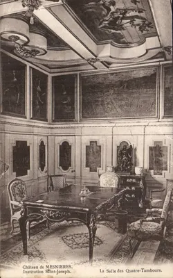 Castelo de Mesnières — Instituição Saint-Joseph. A Sala dos Quatro-Tamborim — Phototype J. Bensaine-Léons