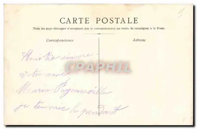 Temat religijny — zakonniczka otoczona liliami — wydawca A. LÉTIT & ÉPOUSÉ, n° 705 — Rewers