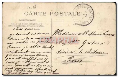 Hôpital Necker — Salle Malgaigne — Service de Chirurgie — éditeur A.P. n°9 — Back