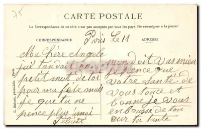 Paris — Lembrete de Paris — C. Malcuit, foto-editora — Verso