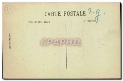 Paris — A Praça de Rennes — Lévy Frères & Cie, Paris, n°149 — Verso