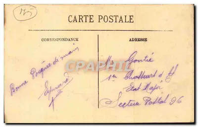 Paris — Casa de Fuzileiros do Château-d'Eau e a Estátua da República — LL. n° 833 — Verso