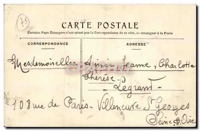Rue de la République — vue de la rue et du café — éditeur L. Bard, Paris — Verso