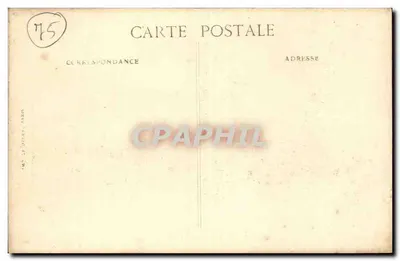 As Fiestas da Vitória em Paris — Antes do Desfile — 14 de Julho de 1919 — Editor Le Cénoplaque déplacé — Verso