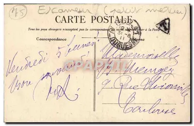 Paris — Cour du Dragon — G. B. R. R. — Verso