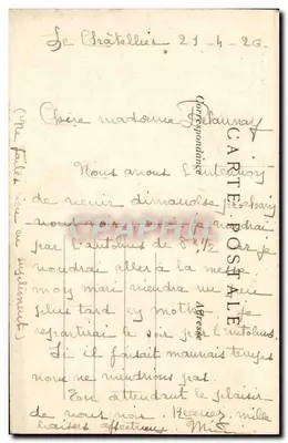 Paryż — Muzeum Cluny — Zbudowane w XV wieku przez abbatów z Cluny — C. M. — Rewers