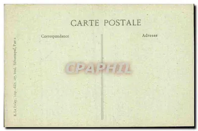 Rue du Fouarre, 8 — Antigo Colégio de Normandia — E. Le Deley, Paris — Verso
