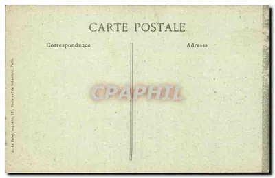 Paris d'autrefois — Rue des Eaux — Éditeur E.D. n°73 — Verso