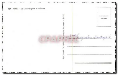 Parigi — La Conciergerie e la Senna — Edizioni Chantal — Verso