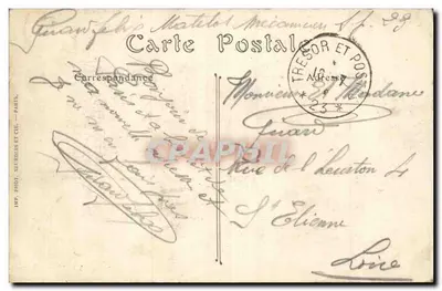 Paris — A Estação de Lyon — N° 73, editada por N. Pirot — Verso