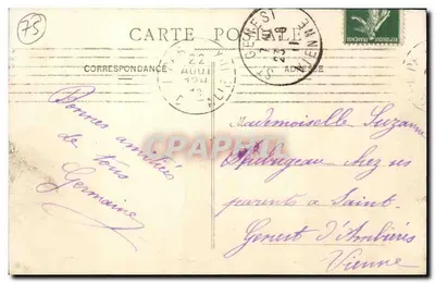 Paris - Rue de Patay e Rue Jeanne d'Arc (XIIIe arr.) — F. F. Paris — Verso