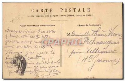 PARIS - Porte Maillot — balão preso e carros — editor não identificado — Verso