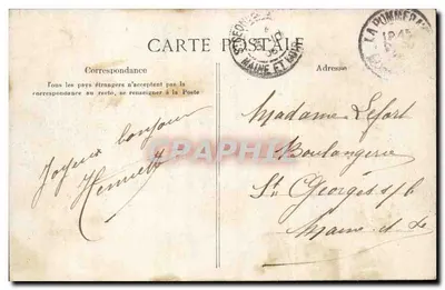 Le service de l'Économat — Le Petit Journal — éditeur non visible — Verso