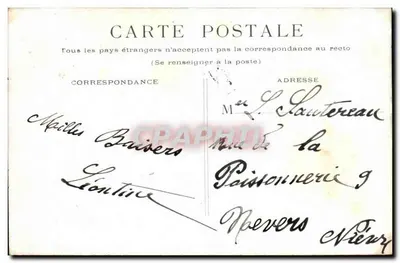 PARIS - Avenue de l'Opéra — widok ulicy z Pałacem Garnier — wydawca anonimowy — Rewers