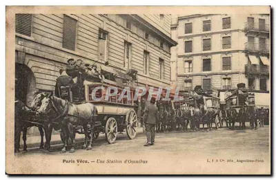 Paris Vécu — Uma Estação de Ônibus — L. J. & Cie, editora Angoulême-Paris