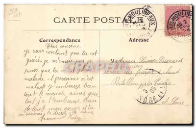 Paris Vécu — A la Fontaine — L. J. & Cie édit., Angoulême-Paris — Verso