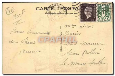 Chiffonniers — Małe zawody Paryża — Wydawnictwo Cranzel, Paryż — Rewers
