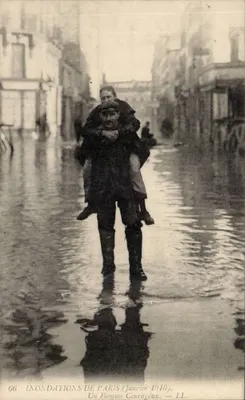 Inondations de Paris — Un Homme Courageux — LL, n°66