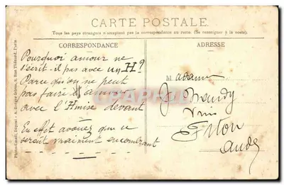 Cabaret du Néant — Paris-Montmartre — A. Breger frères — Rückseite