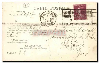 Paris - Grandes Magasins du Louvre - O Salão da Moda — Verso