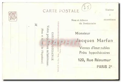 Westafrika — Ansicht des Palastes von der Terrasse des Restaurants — Internationale Kolonialausstellung — Paris 1934 — G. Olivier et J. G. Lambert, Archs. — Rückseite