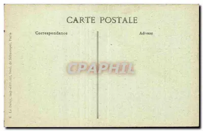 Rue Lhomond, 7 — Stara ulica pocztowa — Paryż dawno temu, seria 67, wydawca B.D. — Rewers