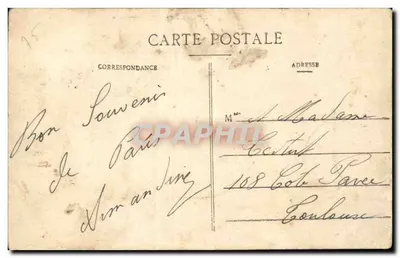 Gare Montparnasse — Paris — editor desconhecido, n° 75 — Verso