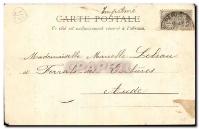 Rue Vieille du Temple — Paris — editor Paris, n° 97 — Verso