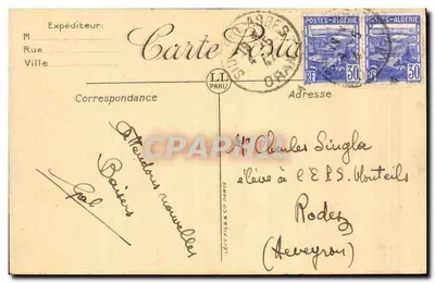 Marrocos — A Grande Oração (2ª fase) — LL, série 6164, Scènes et Types — Verso