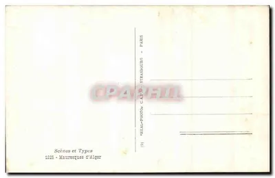 Duas mulheres cobertas — Argélia — editor 'Scènes et Types', n° 1225 — Verso