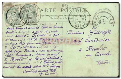 Oran — La Marine — LL. — Trenča, provincia d'Oran — Verso