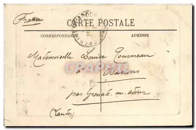A Place d'Armes — Grenoble — editor anônimo, número de série não visível — Verso