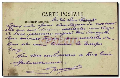 Algeria Oran Stara pocztówka Ogólny widok i kaplicy Santa Cruz — Rewers