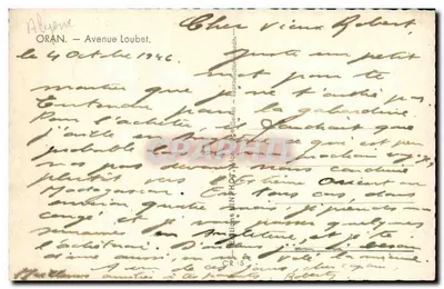 Avenida Loubet — Oran — Editor Relief — Verso