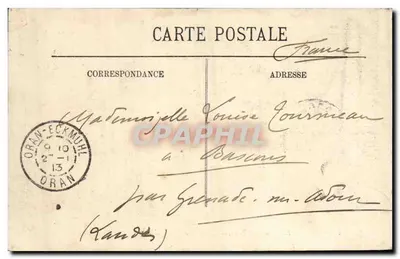 Oran - La Promenade de Létang — Vista del Porto — LL. — Verso