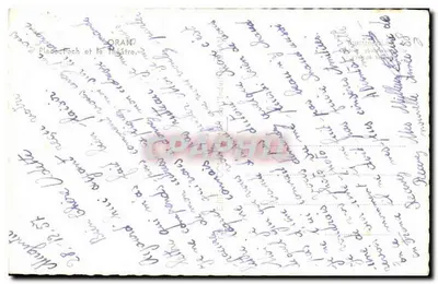 Oran — Plac Foch i teatr — wydawca C.M. nr 38 — Rewers
