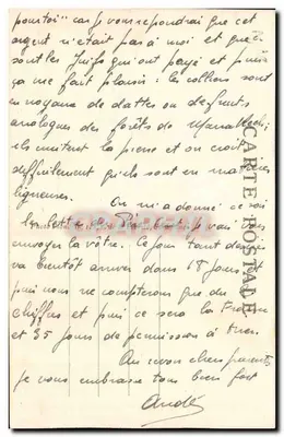 Oran — Port przewoźnika wojskowego do Rif — Widok z lotu pt. M. Flandrin — Rewers